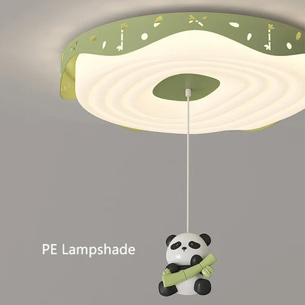 Plafonnier enfant lumineux avec dessins animés ours, panda et lapin astronaute — LZ4X9T