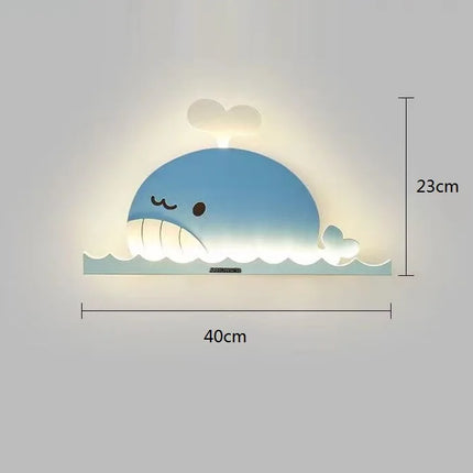 Applique murale LED enfants motifs baleine, lapin et dinosaure — LZ4X9T2