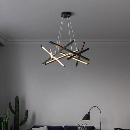 Suspension LED créative en métal style nordique branche — LZ4P9XQ