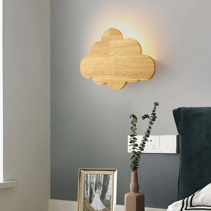 Applique murale en bois au style nordique pour chambre d'enfant — LZ4X9T1