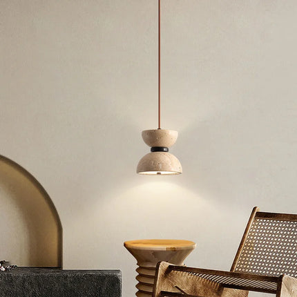 Suspension nordique en pierre de grotte avec éclairage LED design — LZ4X9P2