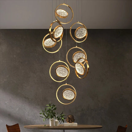 Lustre LED minimaliste en anneau pour villa — LZ4X9T2