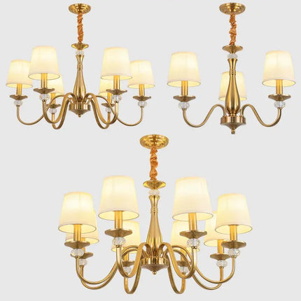 Lustre suspension rétro en tissu pour décoration campagne — LZ4M9X
