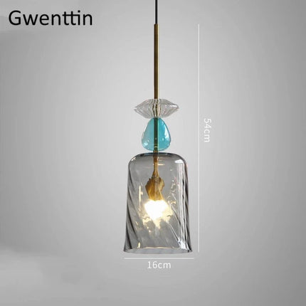 Suspension moderne en verre pour éclairage intérieur — LZ4X9P2