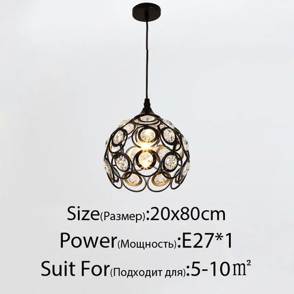 Lustre français en cristal fleur rétro LED de luxe — LZ4X9P