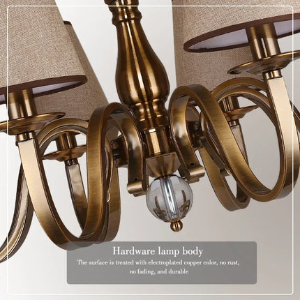 Lustre LED classique américain pour décoration rustique élégante — LZ3F9T1