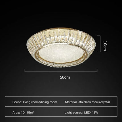 Plafonnier en cristal luxe au design nordique pour intérieur — LZ4X9M