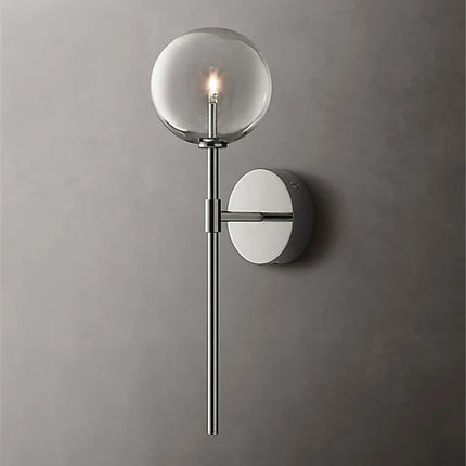 Applique murale nordique en boule de verre transparent pour décoration — LZ4X9P2