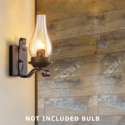 Applique murale LED style industriel rétro en fer pour loft — LZ4X9Q2