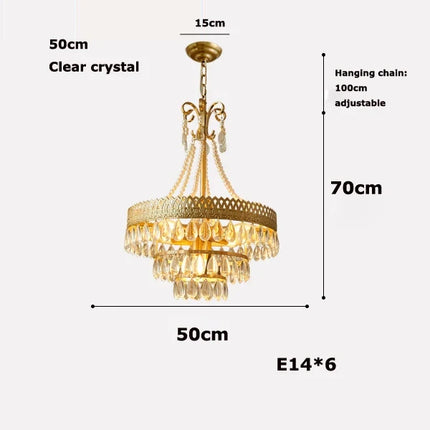 Lustre LED en cristal forme goutte d'eau pour éclairage élégant — LZ4X9M