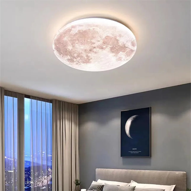 Plafonnier LED lune pour éclairage romantique balcon et chambre enfant — LZ4X9T