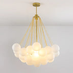 Grande boule 37 dorée / Ampoules LED blanc chaud