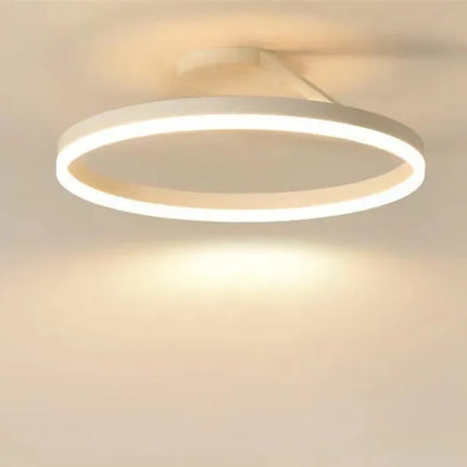 Lustre LED anneau nordique réglable pour salle à manger et salon — LZ4X9P