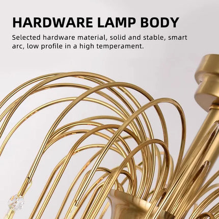 Lustre suspension rétro en verre marron élégant et moderne — LZ4P9X