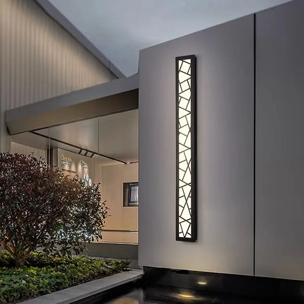 Applique murale LED style chinois en acrylique et métal lumière chaude 3000K — LZ4X9Q7F