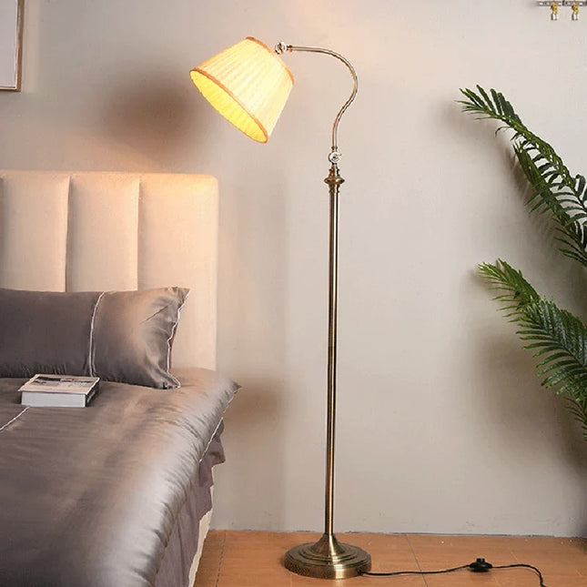 Lampadaire industriel rétro en fer pour intérieur moderne — LZ4X9J