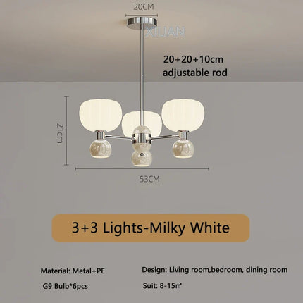 lustre led moderne haut bas éclairage intérieur suspendu