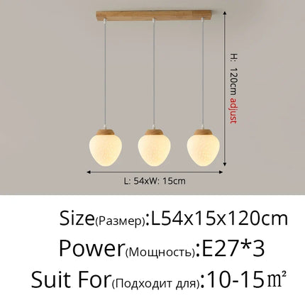 Lustre en bois simple au style français moderne pour enfants — LZ4J9XQ