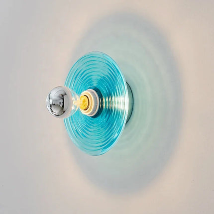 Applique murale LED en verre ondulé style nordique pour ambiance — LZ4P9XQ