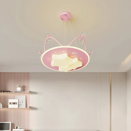 Lustre suspension nuage cristal décoratif pour chambre d'enfant — LZ4QX9
