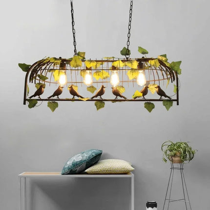 Lustre végétal suspendu pour décoration de restaurant et bar — LZ4X9JQ