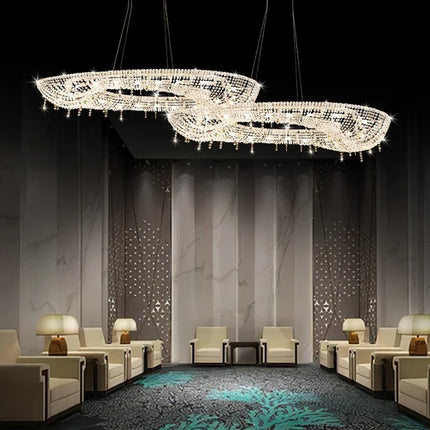 Lustre élégant en cristal transparent pour intérieur — LZ4XJ9