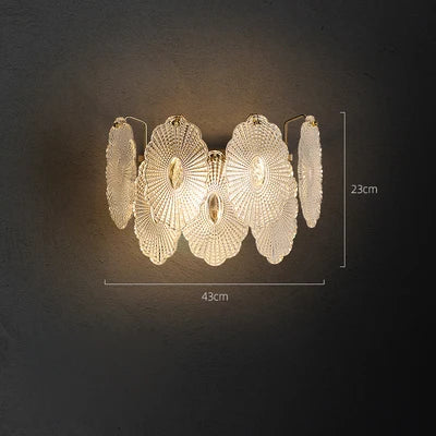 Applique murale LED dorée en cristal à intensité variable — LZ4X9Q2