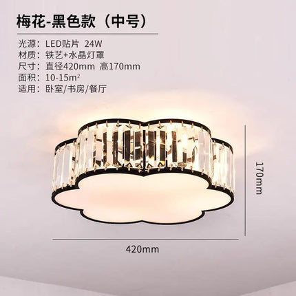 Plafonnier LED moderne en cristal style européen — LZ4X9T2