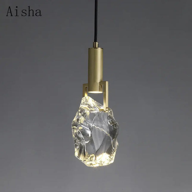 Suspension LED légère en cristal pour décoration intérieure — LZ4X9P