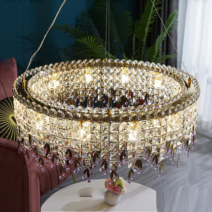Lustre de luxe en cristal suspension pour éclairage de bar — LZ4X9Q