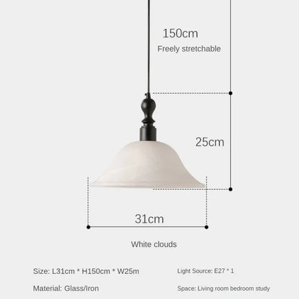 Suspension en bois massif style rétro japonais pour intérieur — LZ4X9T