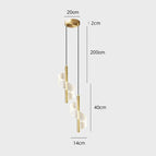 Lampe gold-2 / Blanc froid