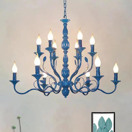 Lustre suspension vintage en fer noir style industriel — LZ4P9X