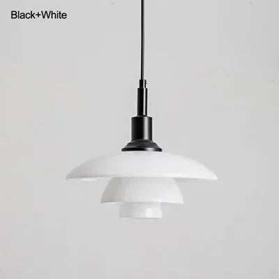 suspension design danois abat-jour en verre lumineux décoratif