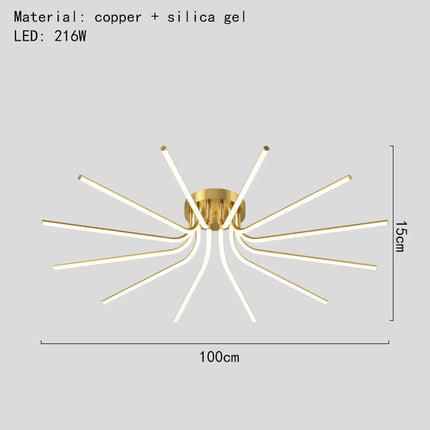 Lustre LED minimaliste pour éclairage intérieur polyvalent — LZ4X9B2