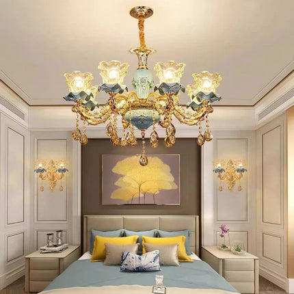 Lustre rétro en céramique au style européen pour intérieur — LZ4X9M
