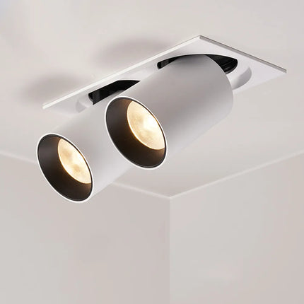 Spot LED carré encastrable à rotation et bras télescopique flexible — LZ4X9T1
