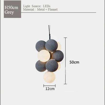 Suspension créative en flanelle style nordique pour intérieur moderne — LZ4P9X