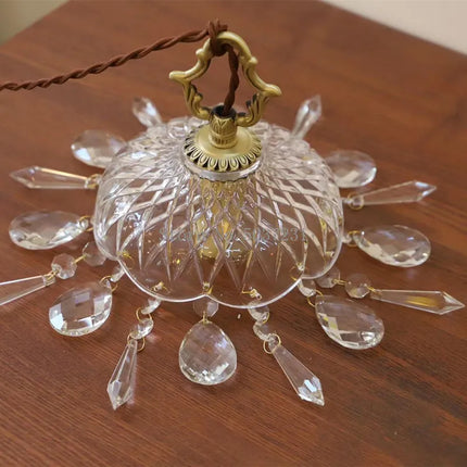 Lustre suspension nordique en laiton avec cristal et verre — LZ4X9P2Q