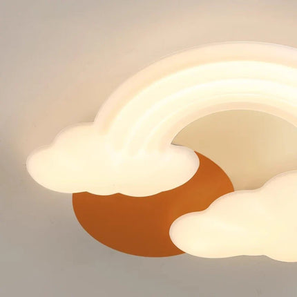 Plafonnier décoratif nuage arc-en-ciel pour enfant, style moderne — LZ4X9Q2