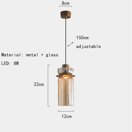 Suspension réglable en verre pour éclairage intérieur créatif — LZ4X9P