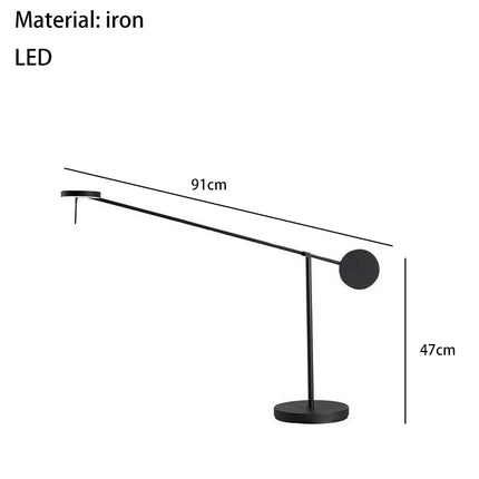 Lampadaire LED minimaliste rotatif pour lecture — LZ4X9P2