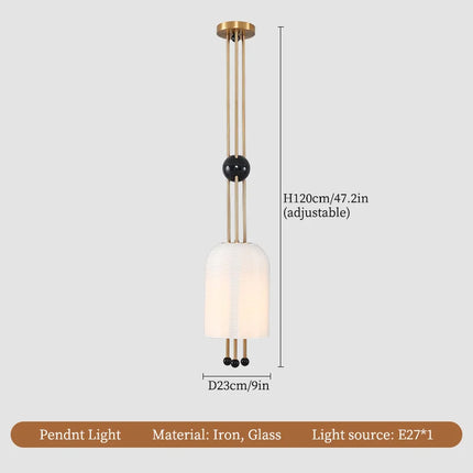 Lustre en verre style wabi sabi pour décoration moderne — LZ4X9Q2