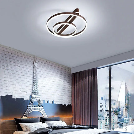 Plafonnier LED circulaire en acrylique style nordique — LZ4X9P2