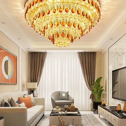 Lustre dimmable en cristal pour intérieur moderne — LZ4X9QJ2