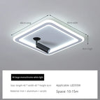Blanc Noir 40CM / Blanc sans télécommande