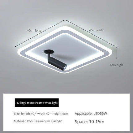 plafonnier led moderne design pour intérieur éclairage surface