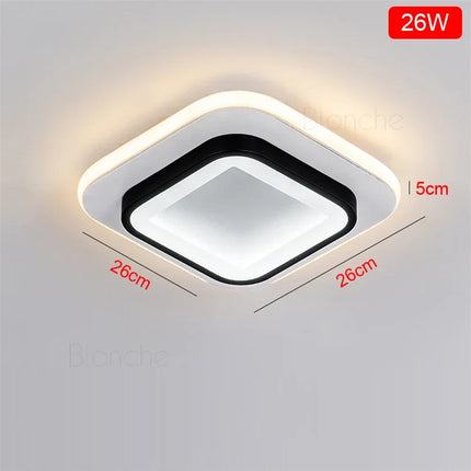 Plafonnier LED design rond ou carré pour décoration intérieure moderne — LZ4XJ9
