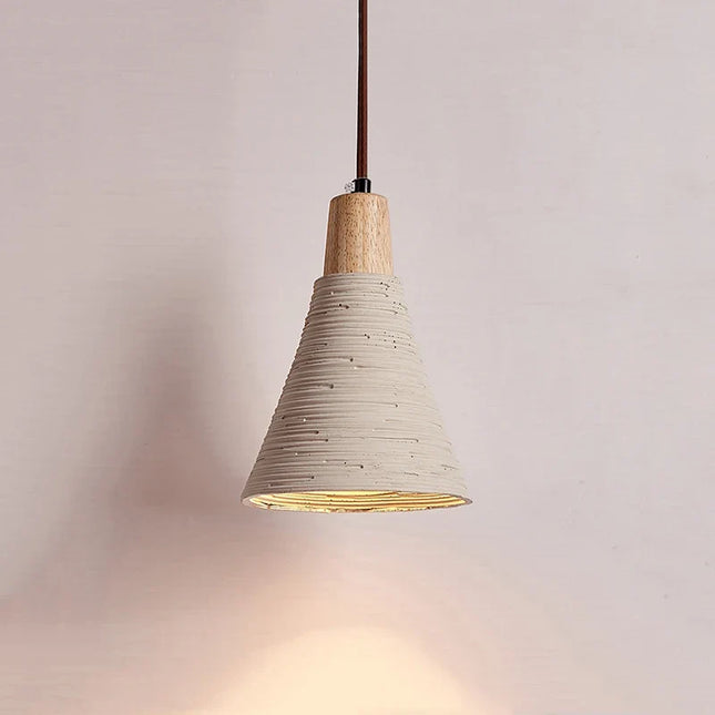 Suspension style japonais cloche en forme de crème Style lustre décoratif Bar