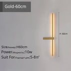 Droite Or 60cm / Trois couleurs